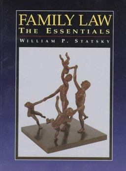 Family Law The Essentials 1st 1996 9780314202260 Front Cover
