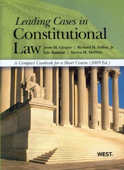 Constitutional Law Leading Cases  9780314205858 Front Cover