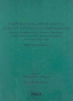 Corporations, Other Limited Liability Entities and Partnerships