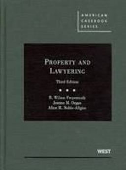 Property and Lawyering, 3d 3rd 9780314210135 Front Cover