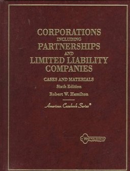 Cases on Corporations : Including Partnerships and Limited Partnerships 6th 1998 9780314227744 Front Cover
