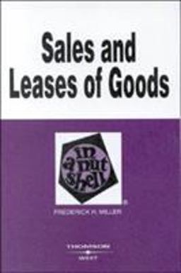 Sales and Leases of Goods in a Nutshell 4th 9780314232144 Front Cover
