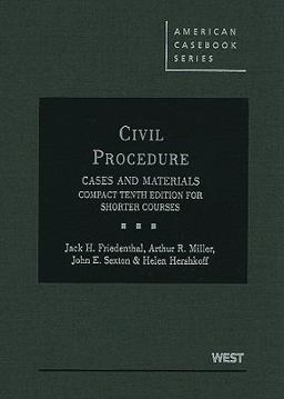 Civil Procedure, Cases and Materials 10th 9780314232915 Front Cover