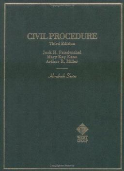 Hornbook on Civil Procedure 3rd 9780314233639 Front Cover