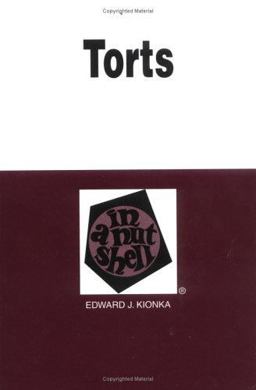 Torts in a Nutshell 3rd 9780314235251 Front Cover