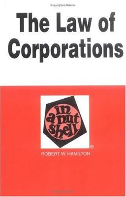Law of Corporations in a Nutshell 5th 9780314241320 Front Cover