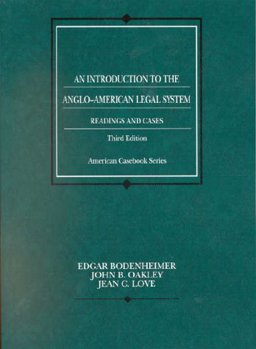 An Introduction to Anglo-American Legal System, Readings and Cases