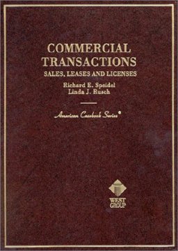 Commercial Transactions Sales, Leases and Licenses  9780314252050 Front Cover
