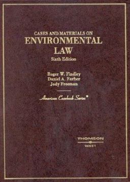 Cases and Materials on Environmental Law 6th 9780314258397 Front Cover