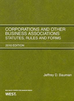 Corporations and Other Business Associations