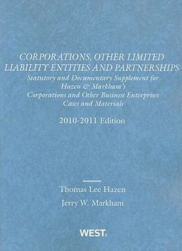 Hazen and Markham's Corporations, Other Limited Liability Entities and Partnerships