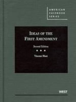 Ideas of the First Amendment 2nd 9780314267979 Front Cover