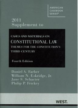Cases and Materials on Constitutional Law