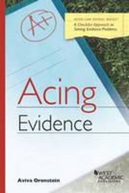 Acing Evidence 1E  9780314276094 Front Cover