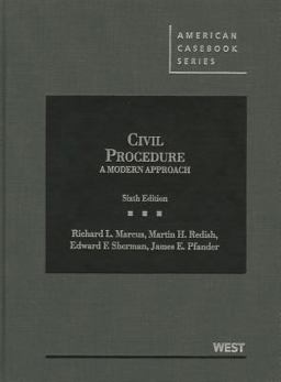 Civil Procedure: A Modern Approach  9780314278999 Front Cover