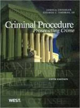 Criminal Procedure: Prosecuting Crime  9780314279507 Front Cover