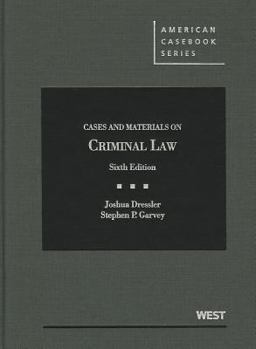 Cases and Materials on Criminal Law 6th 9780314279828 Front Cover