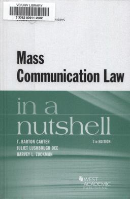 Mass Communication Law in a Nutshell:  9780314280633 Front Cover