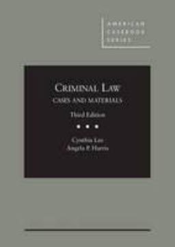 Criminal Law: Cases and Materials  9780314282866 Front Cover