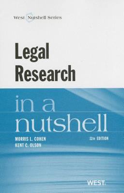 Legal Research in a Nutshell:  9780314286659 Front Cover