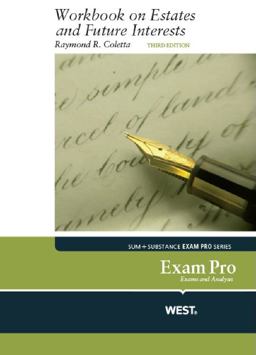 Exam Pro Workbook on Estates and Future Interests, 3d 3rd 9780314286864 Front Cover