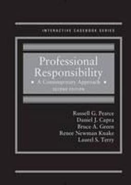 Professional Responsibility: A Contemporary Approach  9780314287816 Front Cover