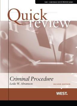 Abramson's Quick Review of Criminal Procedure,2d
