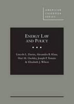 Energy Law and Policy:  9780314289148 Front Cover
