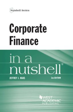 Corporate Finance in a Nutshell 3rd 9780314289636 Front Cover