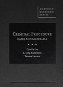 Criminal Procedure, Cases and Materials  9780314290205 Front Cover
