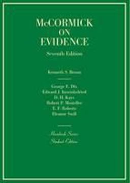 Evidence, 7th (Hornbook Series) 7th 9780314290250 Front Cover