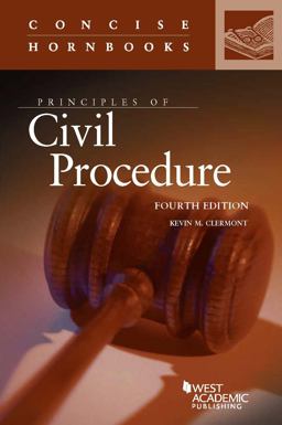 Principles of Civil Procedure:  9780314290540 Front Cover