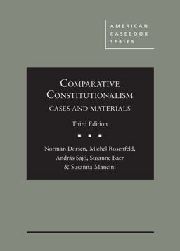 Comparative Constitutionalism Cases and Materials 3rd 9780314290687 Front Cover