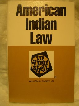 American Indian Law in a Nutshell 2nd 9780314411600 Front Cover