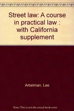 California Supplement, Street Law