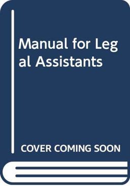 Manual for Legal Assistants