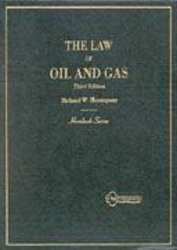 Hornbook on Oil and Gas Law 3rd 9780314889416 Front Cover
