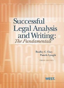 Successful Legal Analysis and Writing The Fundamentals, 3d 3rd 9780314908049 Front Cover