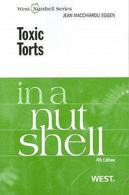 Toxic Torts 4th 9780314922823 Front Cover