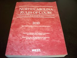 North Carolina Rules of Court (Federal) 2010