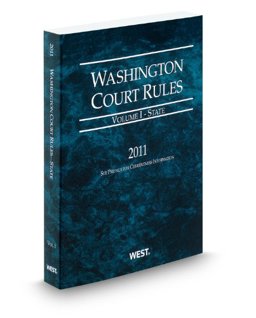Washington Court Rules-2011 State
