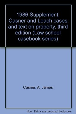 Cases and Text on Property