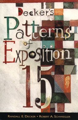 Decker's Patterns of Exposition 15 15th 9780321012180 Front Cover