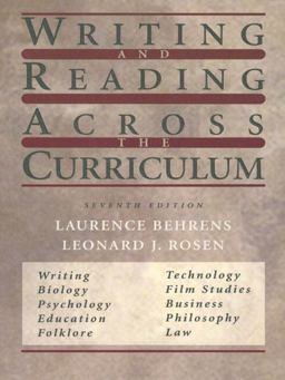 Writing and Reading Across the Curriculum 7th 9780321023971 Front Cover