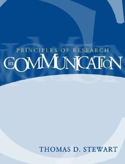 Principles of Research in Communication  9780321078933 Front Cover