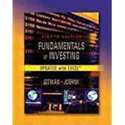 Fundamentals of Investing 8th 2001 9780321088086 Front Cover