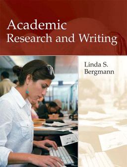 Academic Research and Writing  9780321091840 Front Cover