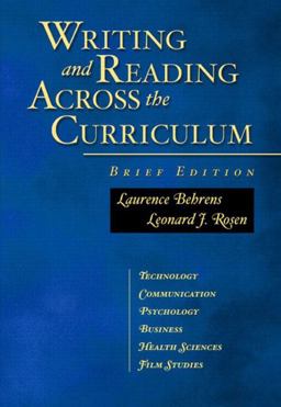Writing and Reading Across the Curriculum