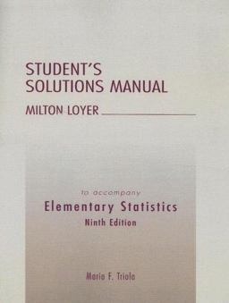 Student's Solution Manual to Accompany Elementary Statistics