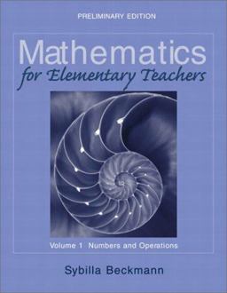 Mathematics for Elementary Teachers, Volume 1 Numbers and Operations  9780321129802 Front Cover